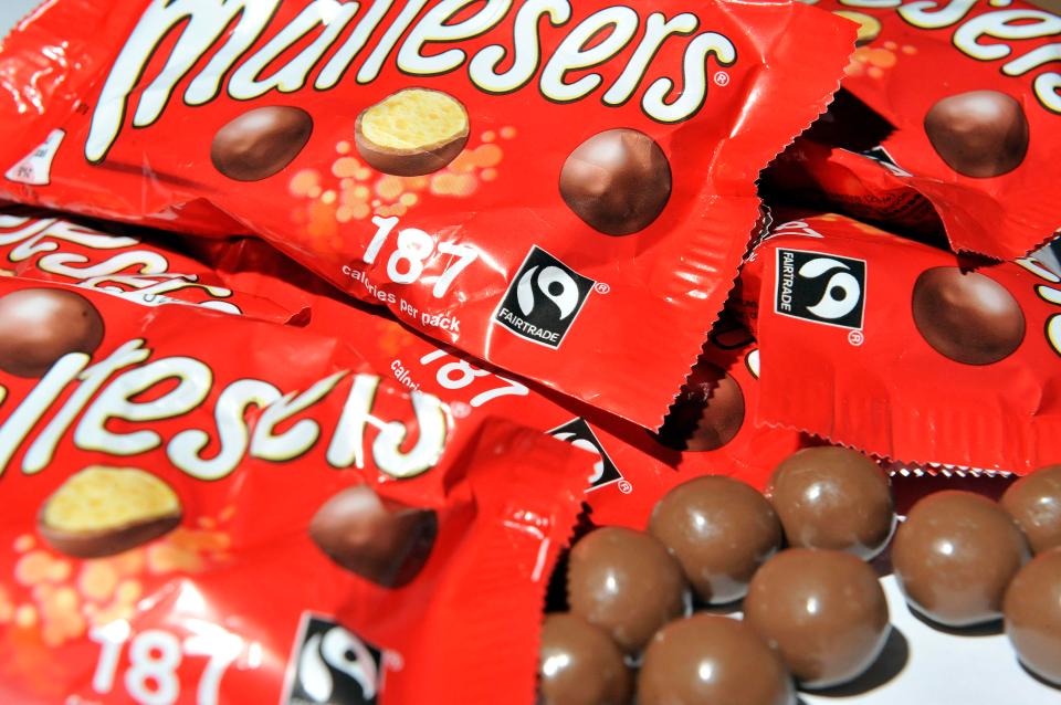  Bad news for chocolate fans ... treats, including Maltesers, are getting smaller while prices are unchanged