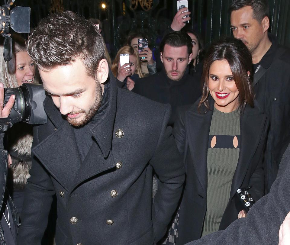  Cheryl first showed off her bump in public at a Carol service in London