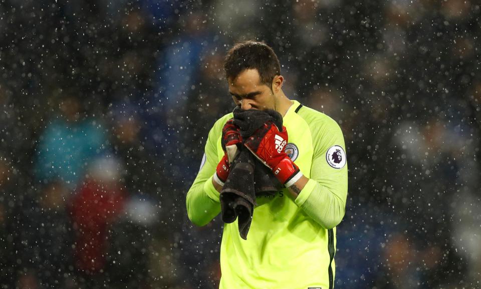  Claudio Bravo has had a shocking debut season in the Premier League