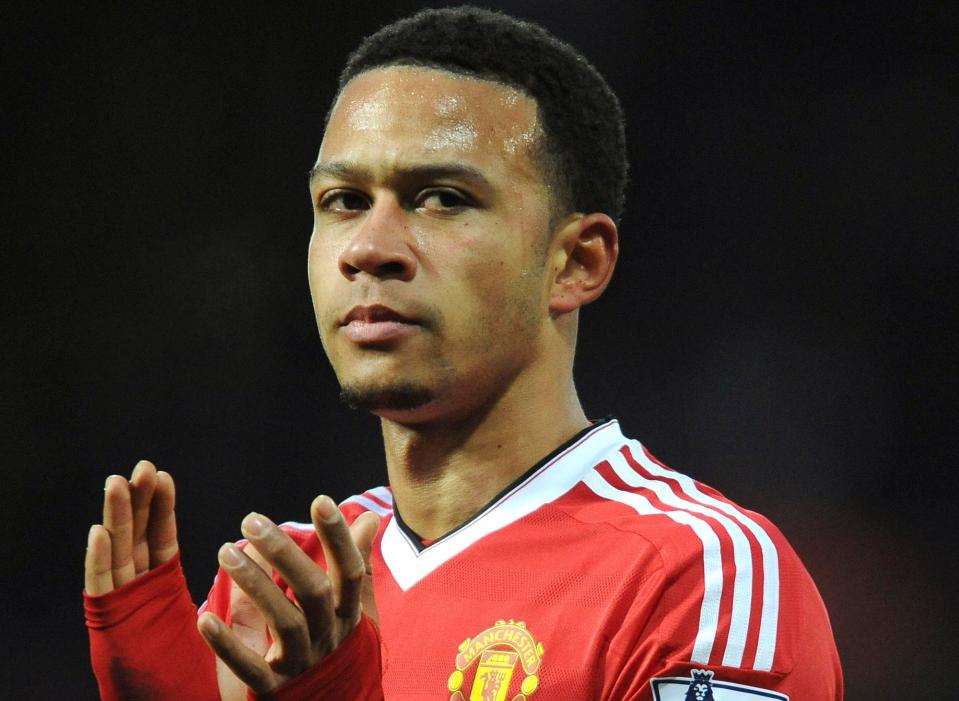  Memphis Depay struggled to become a first-team regular in Jose Mouirnho's side