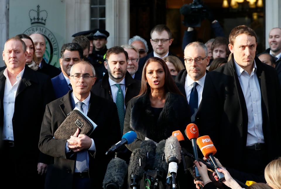  Gina Miller successfully took the Government to court over triggering Article 50