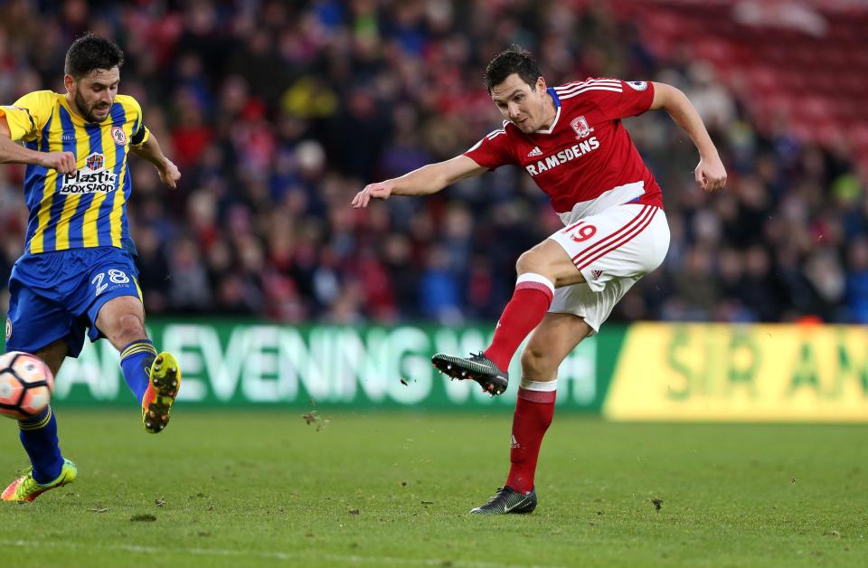  Boro winger Stewart Downing was involved in another training ground bust-up with Aitor Karanka last week