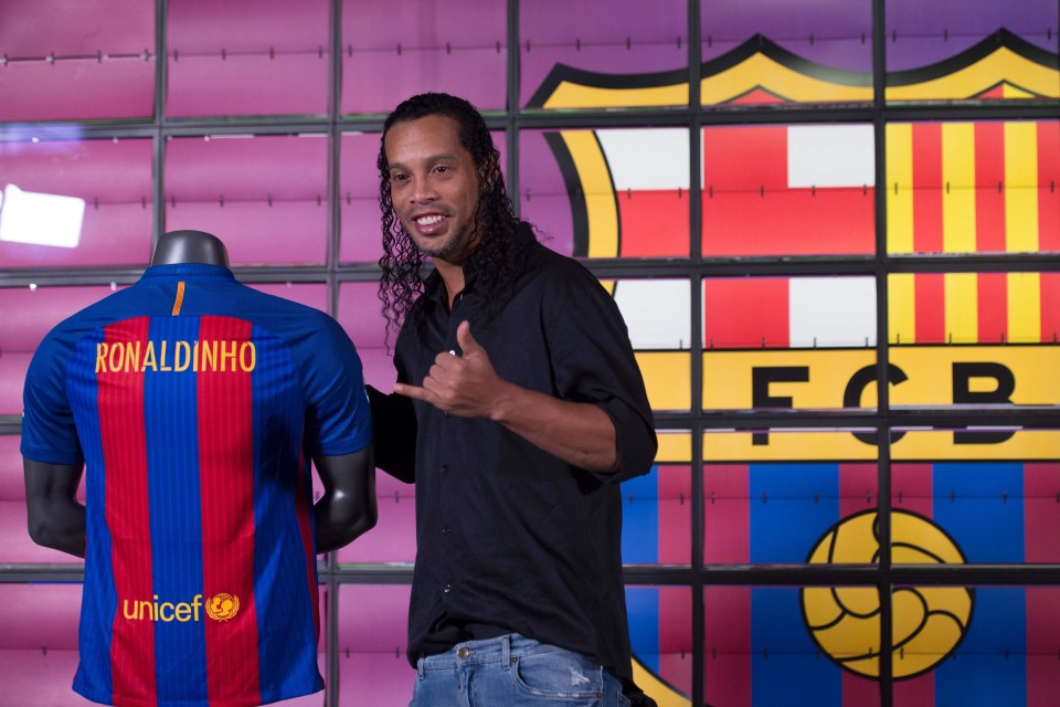 Ronaldinho is now a global ambassador for Barcelona