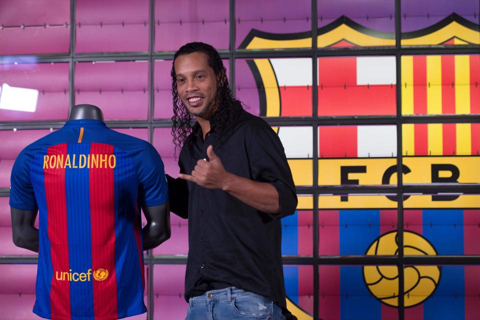  Ronaldinho is now a global ambassador for Barcelona