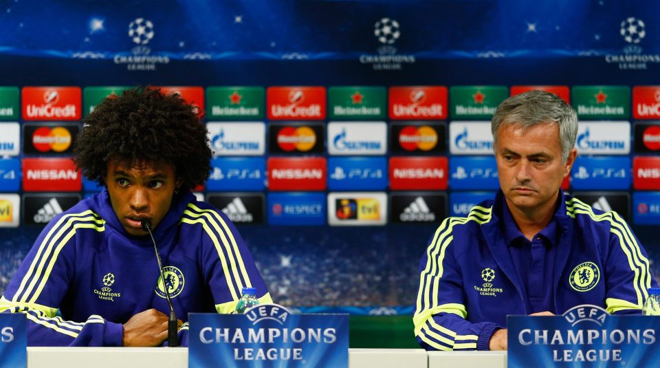  Willian and Mourinho know each other from the Portuguese's time at Chelsea