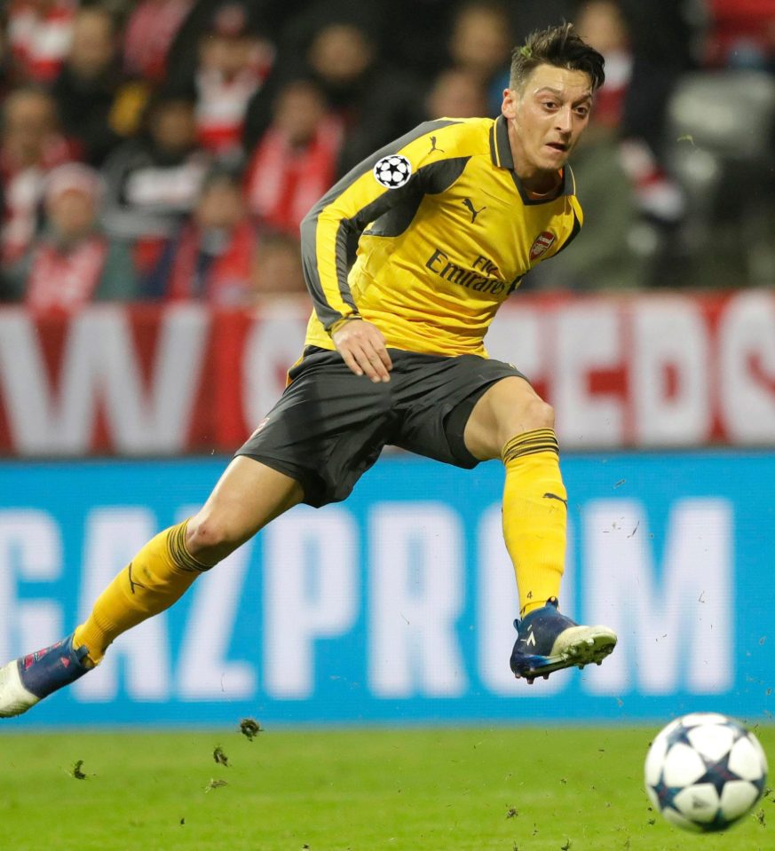  Ozil has scored nine times for Arsenal this season