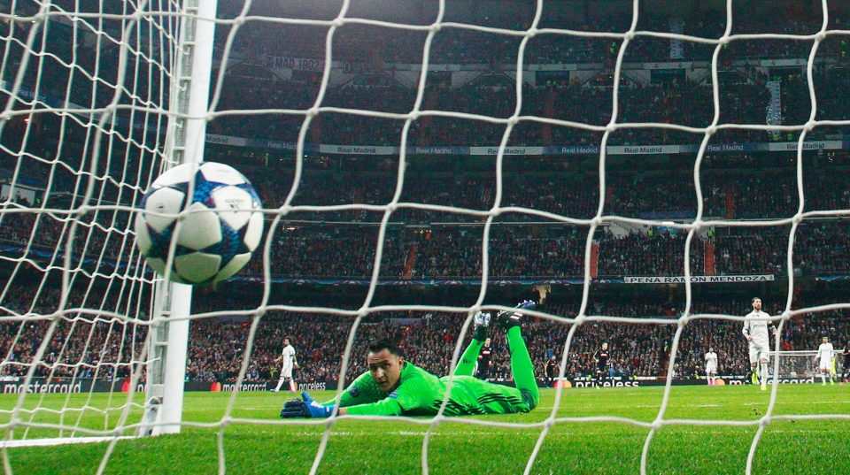  Keylor Navas was caught hopelessly out of position for Lorenzo Insigne's goal