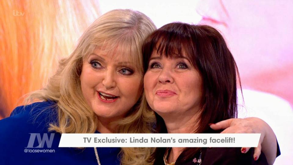  Linda recently revealed her £6,000 facelift to Coleen on Loose Women