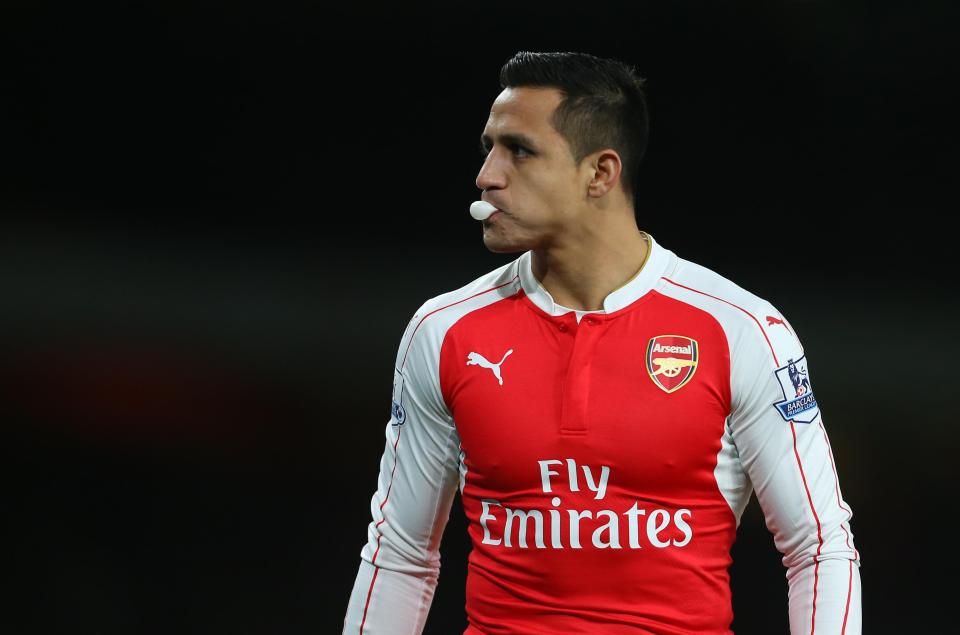  Alexis Sanchez has moved to lone striker role and has excelled