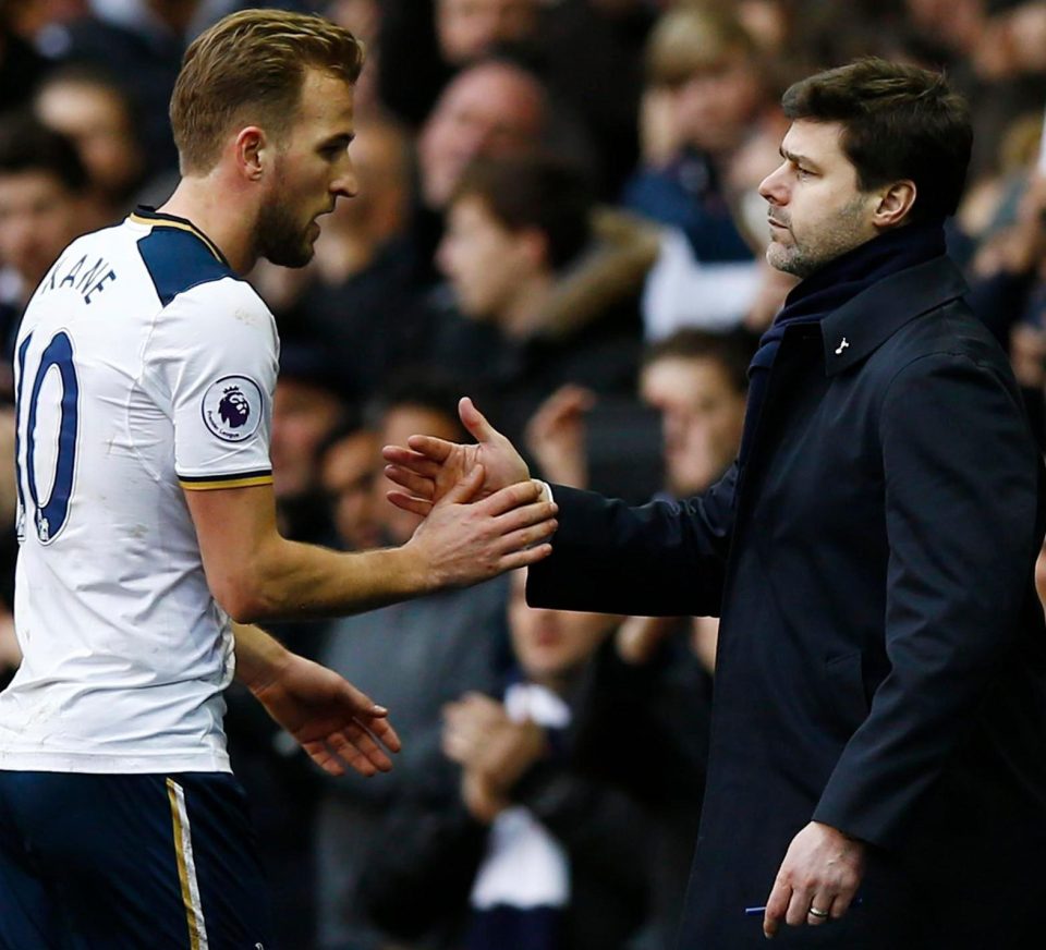  Well done, my son...Pochettino and Kane