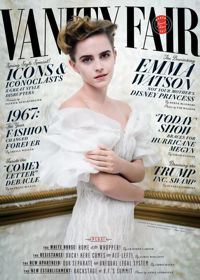  Emma stunned on the cover of Vanity Fair