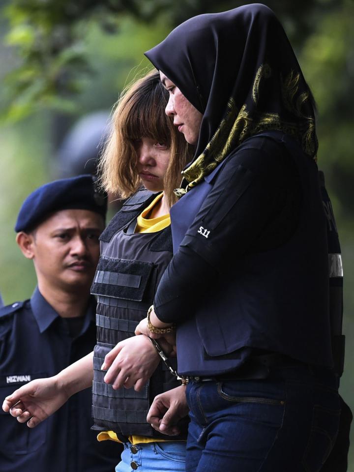  Vietnamese national Doan Thi Huong, centre, 28, has also been charged with the assassination