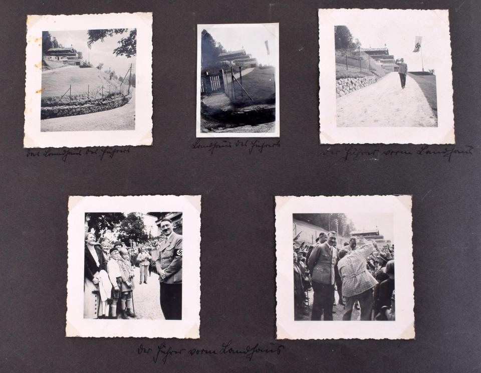  Hitler features several times in the photo album found in Eva Braun's bedroom