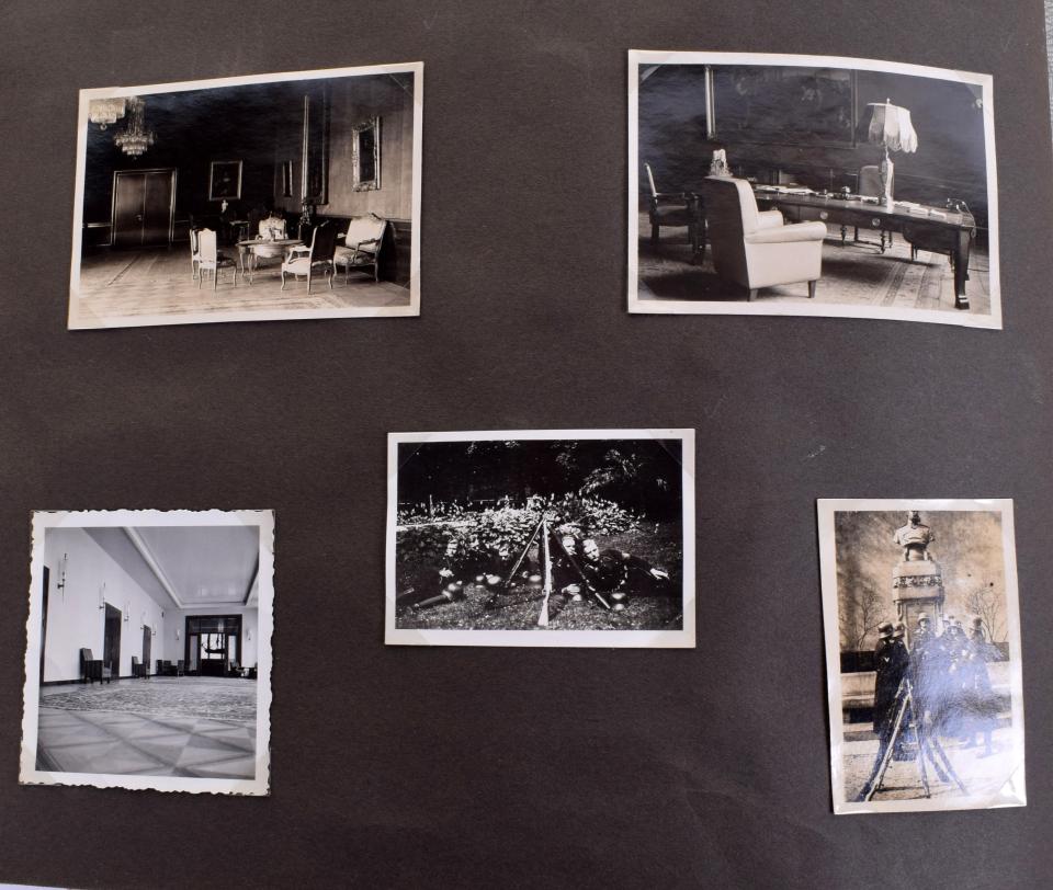  The photographs were liberated from the Berlin bunker by a Brit photographer