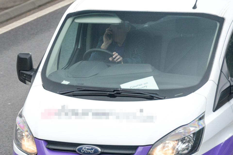  Another driver on the A3 through Surrey seen on his mobile phone on the day the law changed to give tougher penalties