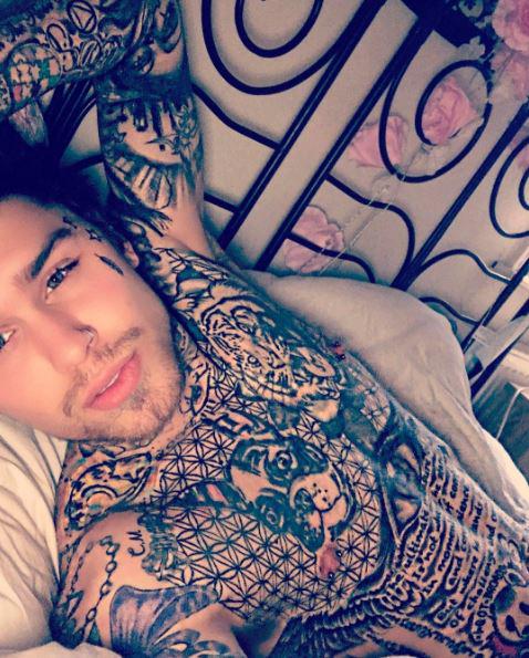  The tattooed party boy is sure to get temperatures rising in the villa