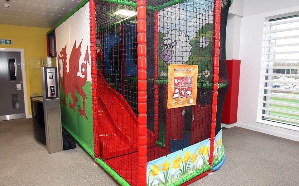  It will also have a play area for when children come to visit