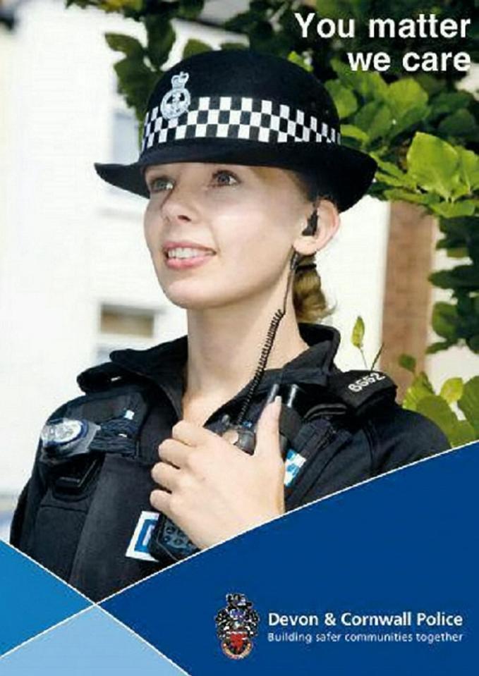  Pc Laura Beal appeared on a poster campaign for the police