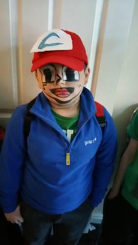  Roman Lorenz Carter, 10, from Preston is dressed as Ash Ketchum from Pokemon