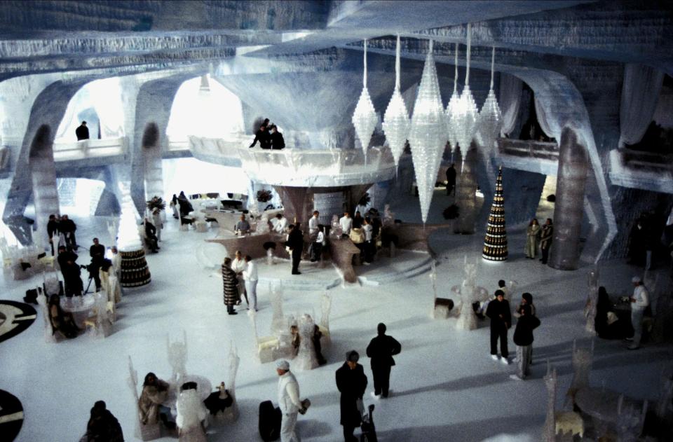  Catherine played a sexy Russian guest at the Ice Palace Hotel but most of the footage did not make the final cut