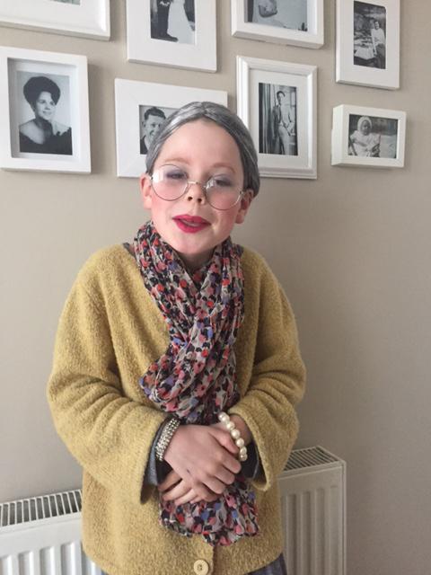  Lewis Bithell, 10, from Derby is dressed as Gangsta Granny