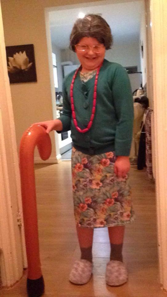  Harvey Lock, 9, from Norfolk is dressed as Gangsta Granny