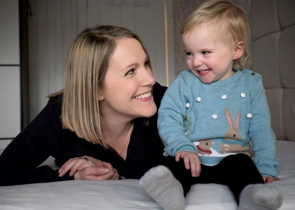  Catherine Smith with her daughter Ella McConnachie, the grandchild of Labour leader John Smith, who was saved by research at the Jennifer Brown Research Laboratory