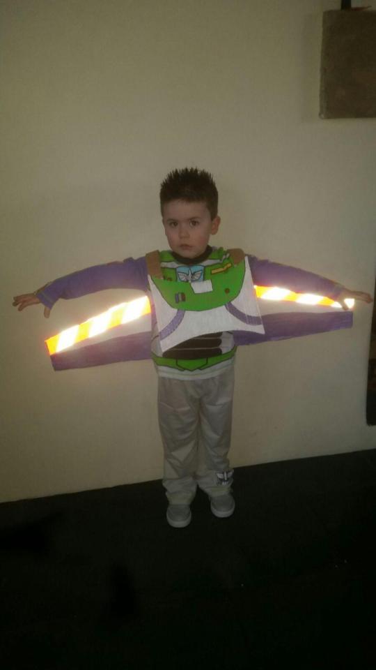  Charlie, 3, from Derbyshire is dressed as Buzz Lightyear