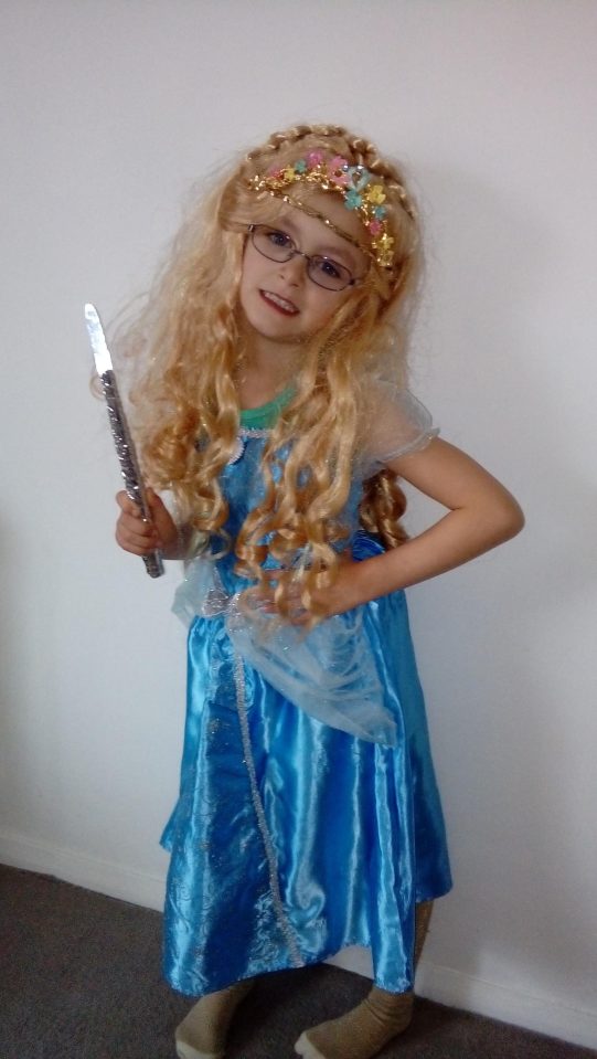  Lily Colquhoun, 5, from St Cyrus Angus is dressed as Cindrella