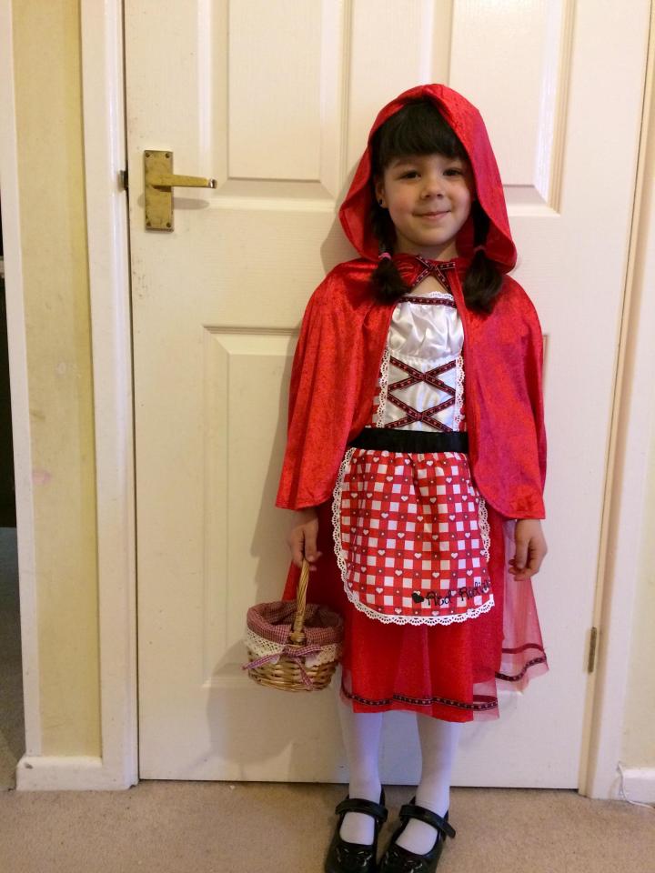  Ava morgan, 4, from Thame is dressed as Little Red Riding Hood