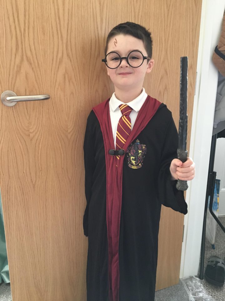  Lewys, 6, from Nelson is dressed as Harry Potter