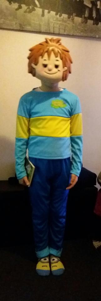  Oliver, 7, from Ipswich is dressed as Horrid Henry