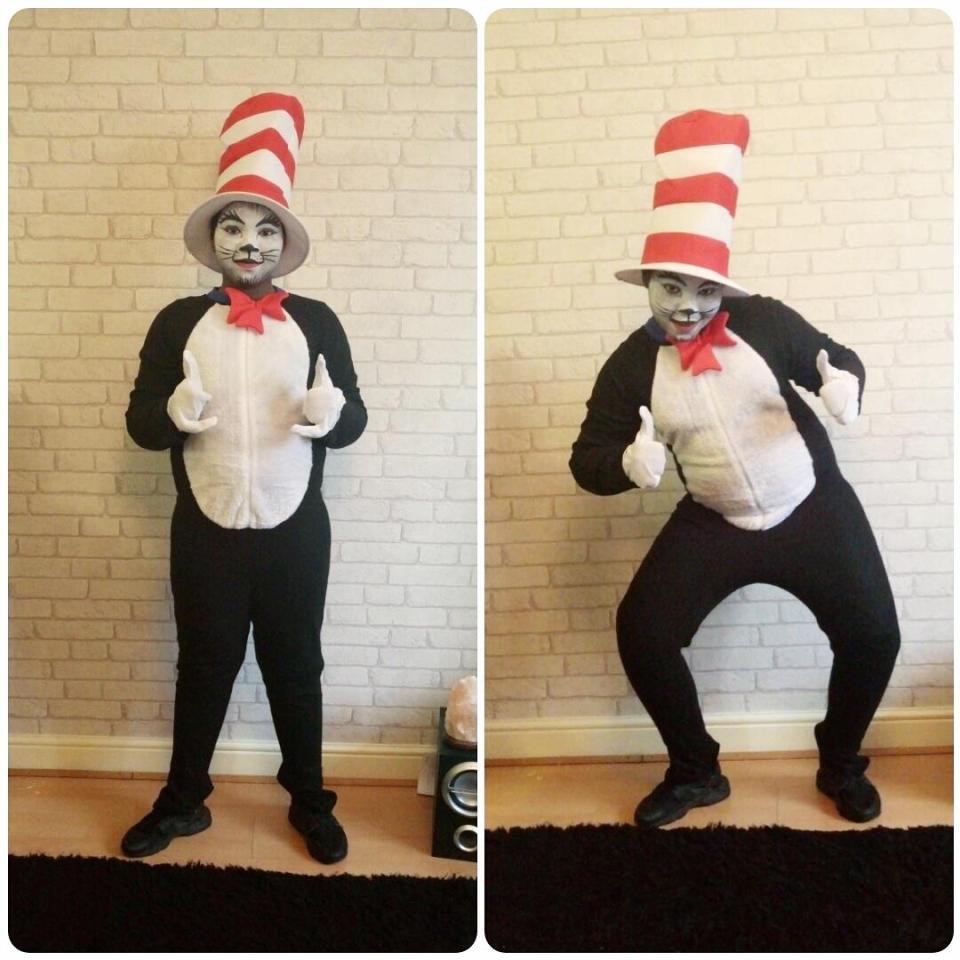  Romario Tomlin, 10, from South London is dressed as Dr Seuss from The Cat in The Hat