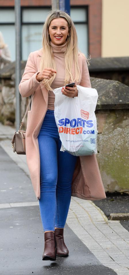  The wannabe reality star was spotted shopping near her home in Belfast