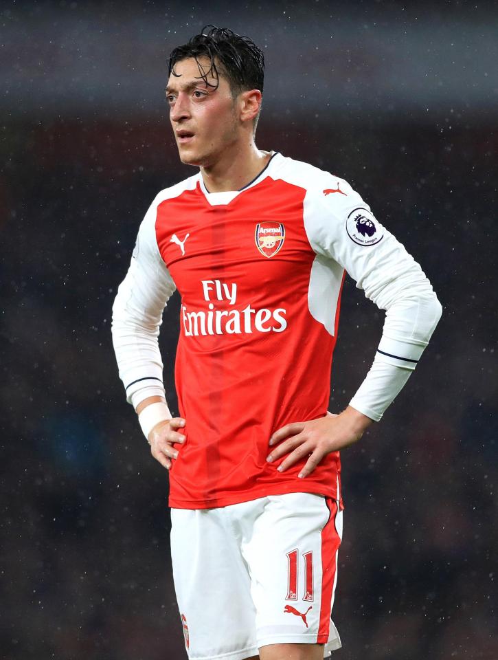  Mesut Ozil is a massive doubt for Arsenal's clash against Liverpool