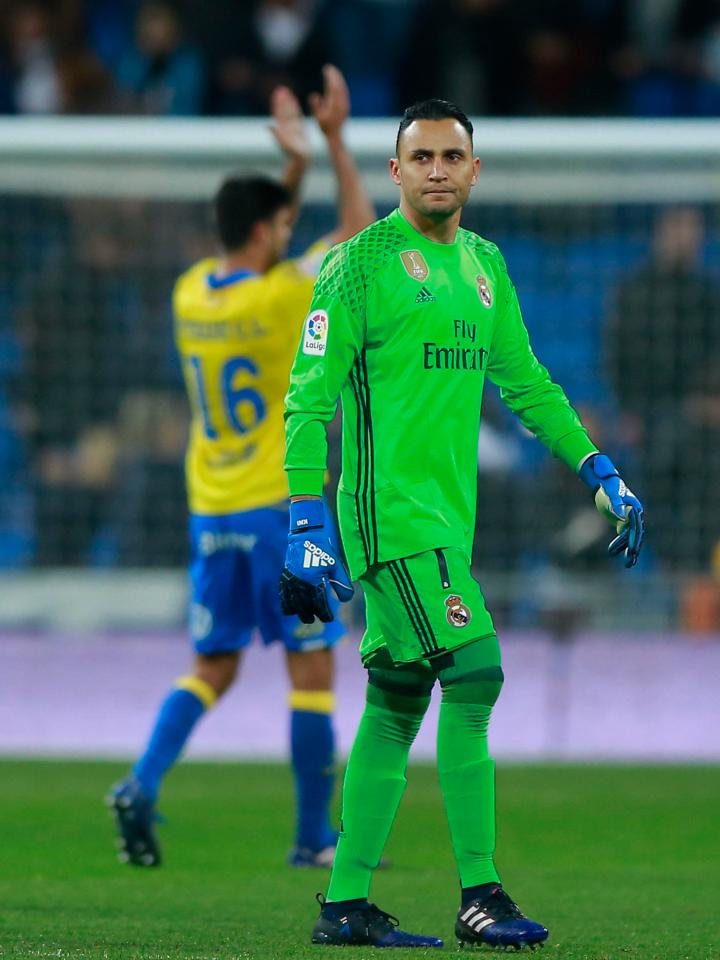  Keylor Navas was beaten three times at the Bernabeu by Las Palmas