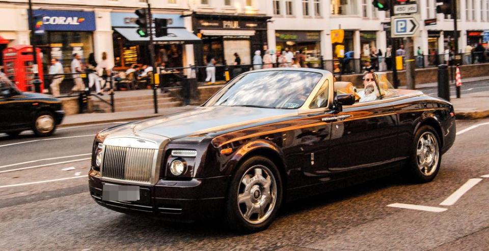  The stolen Rolls Royce belonging to Sheikh Mohammed Alibrahim, which was worth £97,000