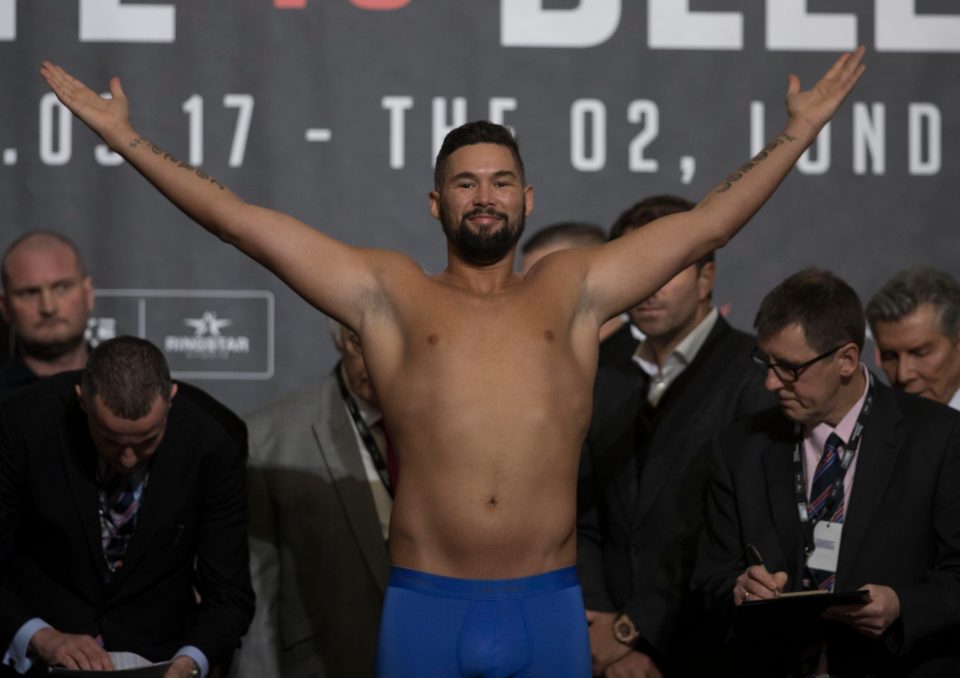  When Tony Bellew took to the scales this afternoon for the weigh-in, David Haye was seen pointing and laughing