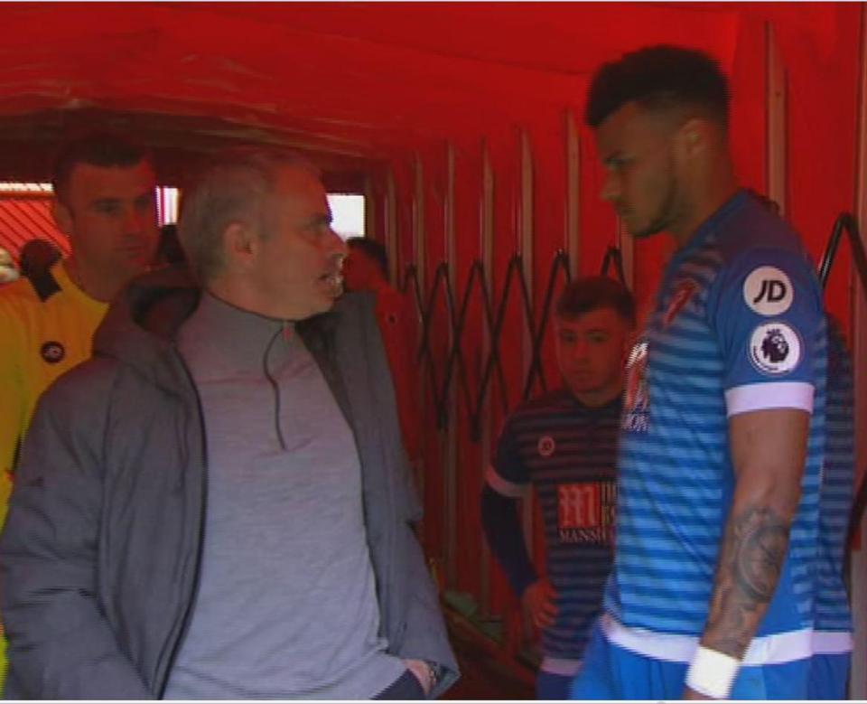  Jose Mourinho gave Tyrone Mings a boggy in the tunnel at Old Trafford