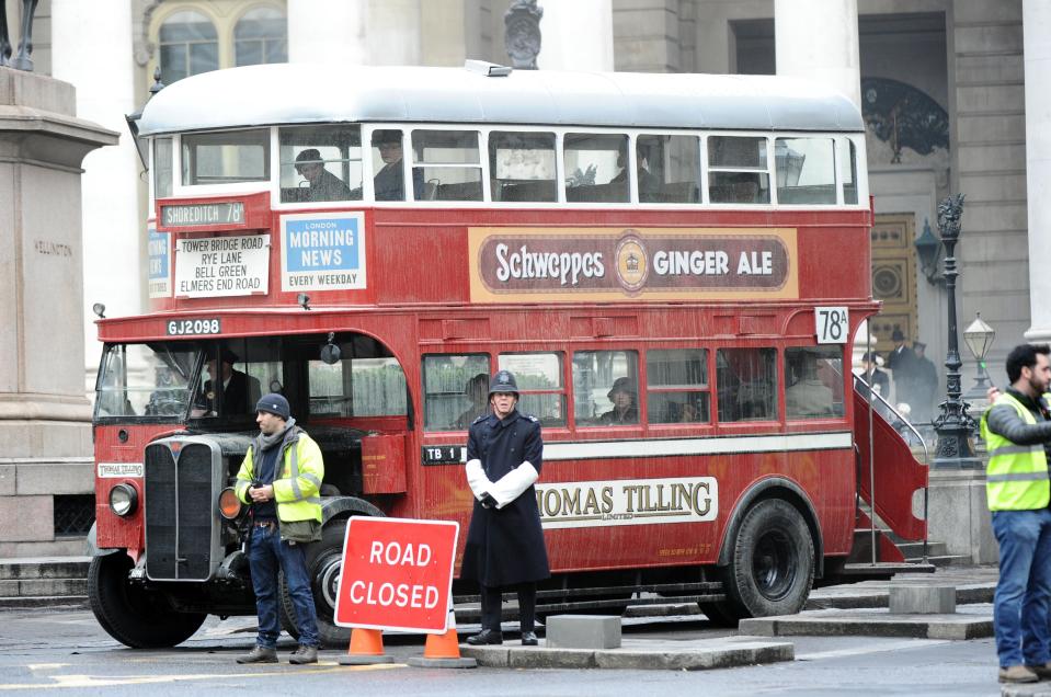  Roads were closed off to transformed modern day London back to the past