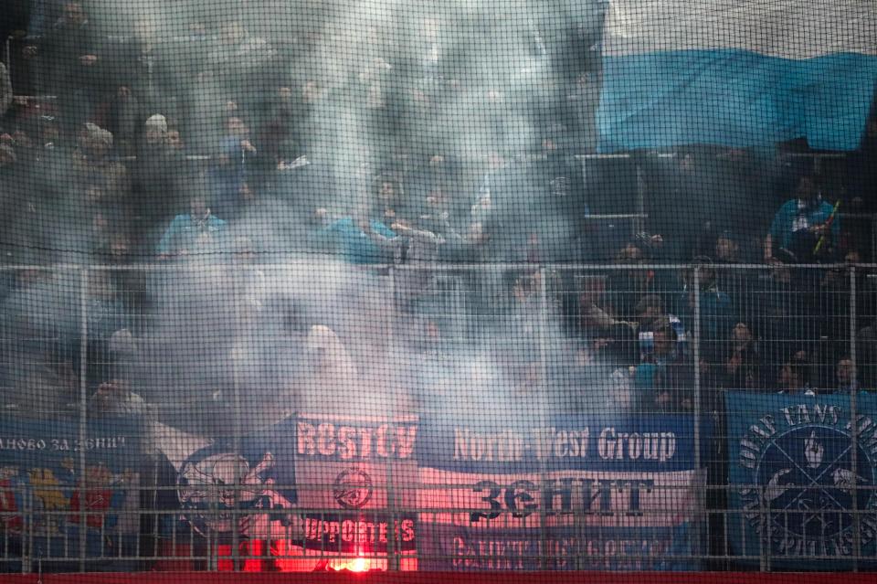  CSKA and Zenit fans were involved in ugly off-field clashes during the 0-0 draw