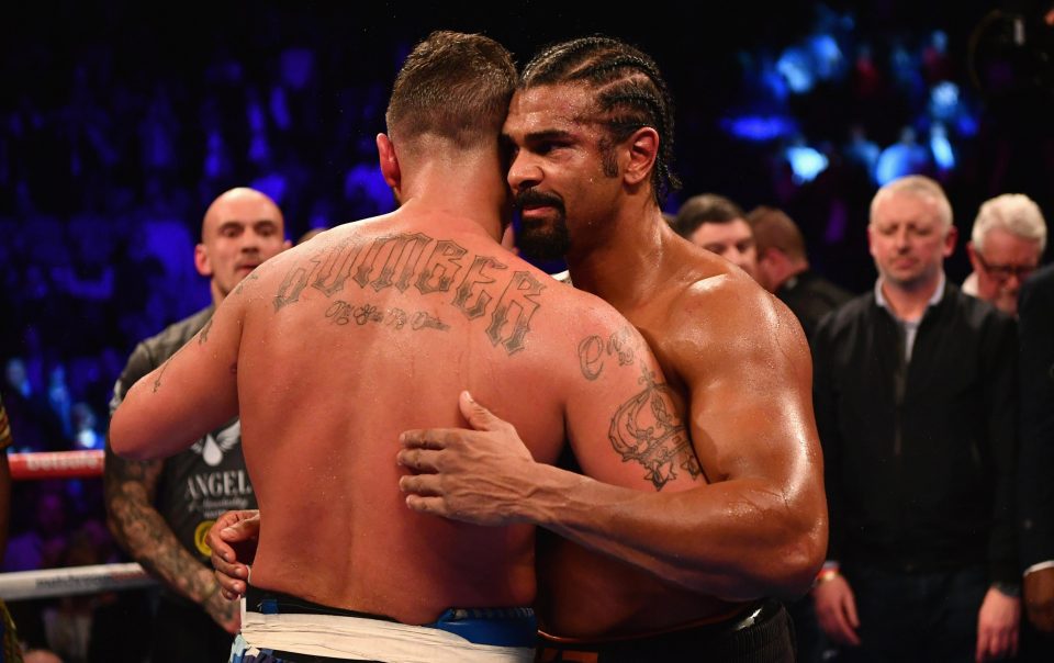  The two boxers had nothing but respect for each other after their greulling bout