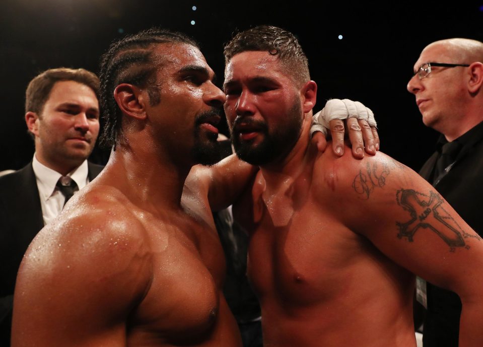  David Haye fought on for five rounds with an Achilles injury