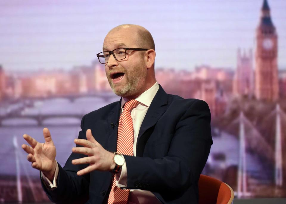  He claimed his successor Paul Nuttall ‘couldn't knock the skin off a rice pudding’