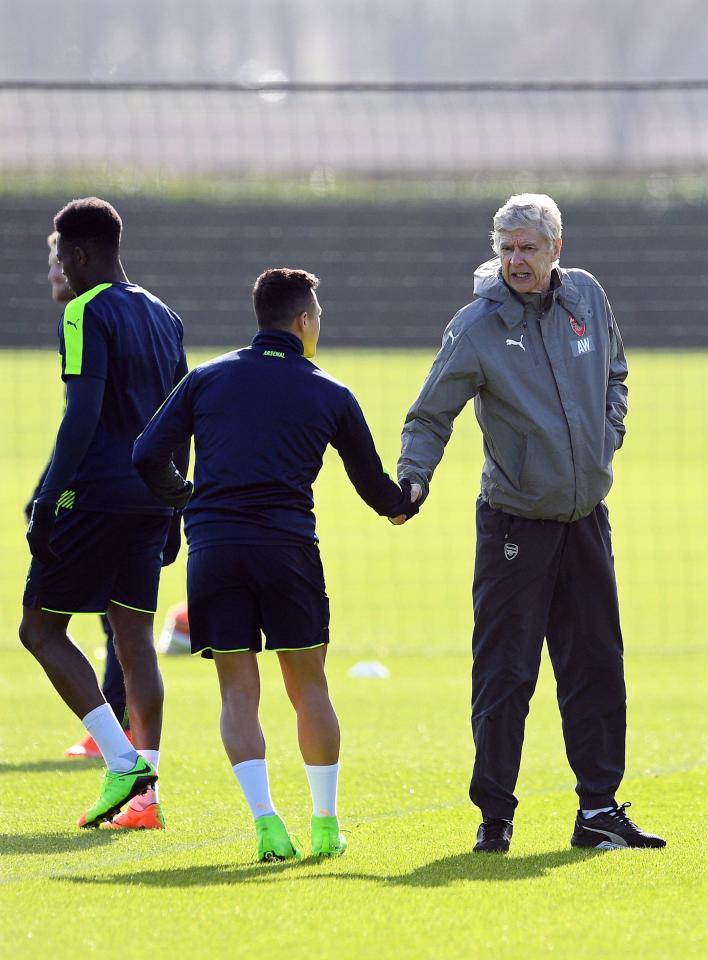  Alexis Sanchez and Arsene Wenger appear to have moved on from their alleged spat