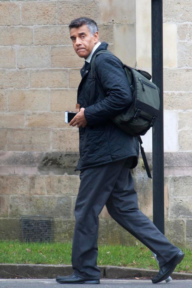  John De'Viana pictured outside Snaresbrook Crown Court where he is accused of physically and mentally abusing his daughters