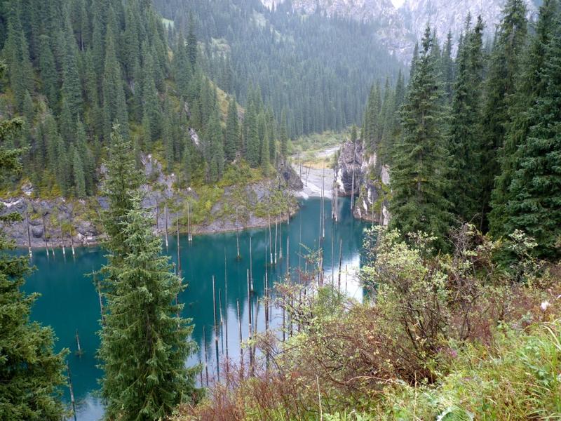 In some parts the 400ft-long lake is nearly 30m deep