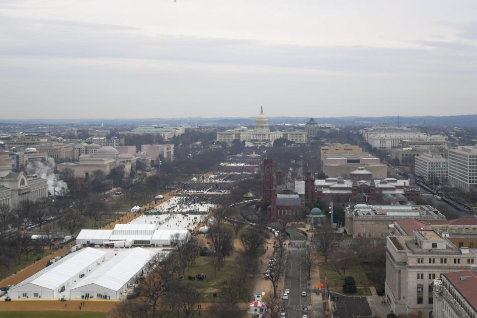  Photographs such as these are the only way to gauge the numbers that attended the event