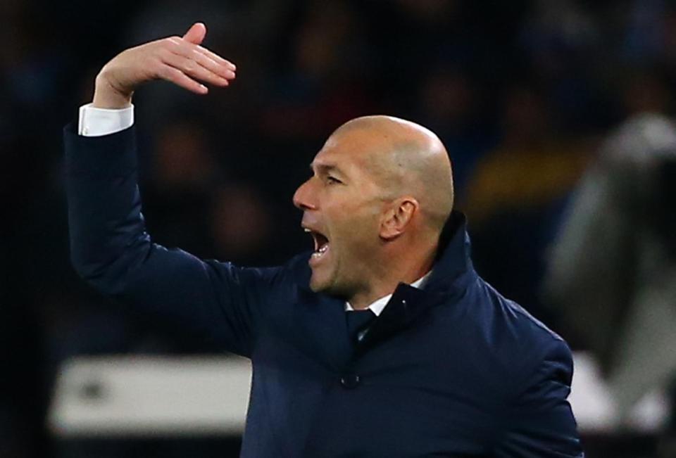  Zinedine Zidane will hope to guide Los Blancos to back to back Champions League trophies