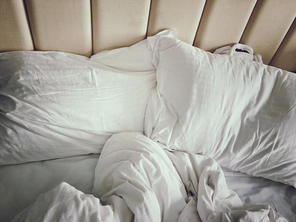  The sheets aren't always washed and the bed cover may only be laundered twice a year